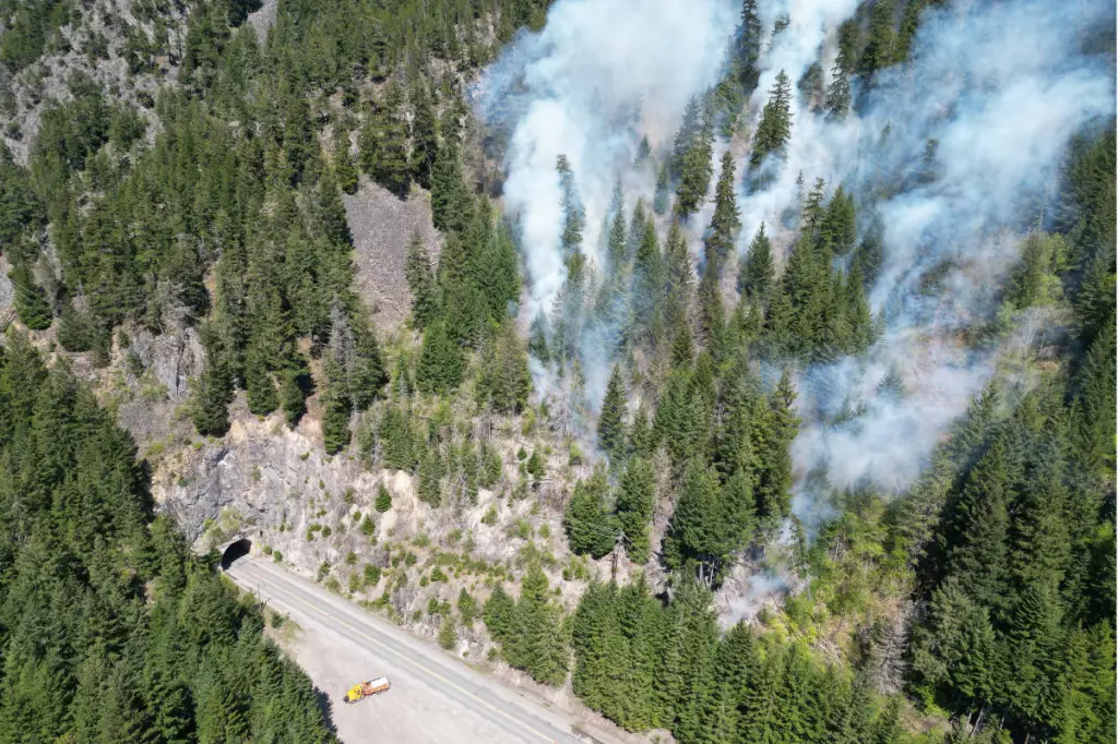 Ferrabee wildfire near Hell’s Gate remains out of control at 36 hectares