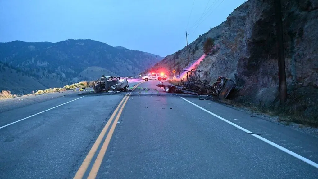 B.C. driver charged in fiery crash that left two dead near Lytton, B.C., last year