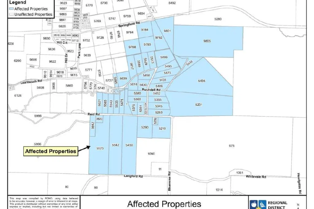 Boil water notice issued for select Greater Vernon Water customers in Lavington